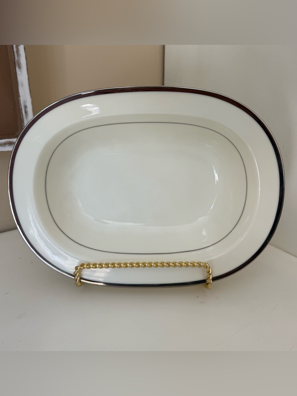 Noritake Paris 9727 Oval Vegetable Serving Bowl 10.5” Bone China Japan